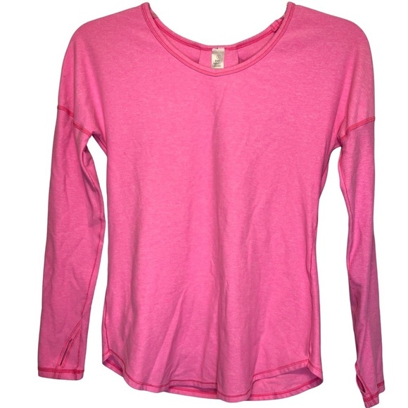 Ivivva by Lululemon Girls Mindful Moment Pink Top Sz 14 - Picture 1 of 9